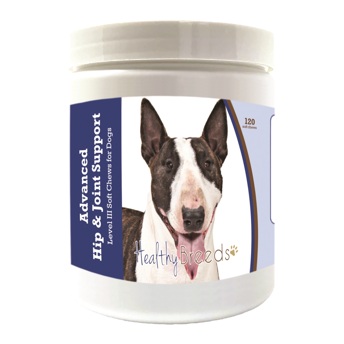 Picture of Healthy Breeds 192959898705 Miniature Bull Terrier Advanced Hip & Joint Support Level III Soft Chews for Dogs