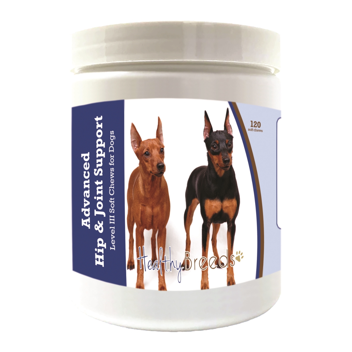Picture of Healthy Breeds 192959898712 Miniature Pinscher Advanced Hip & Joint Support Level III Soft Chews for Dogs