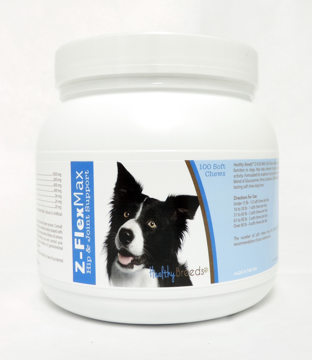 Picture of Healthy Breeds 840235101550 Border Collie Z-Flex Max Hip & Joint Soft Chews - 100 Count