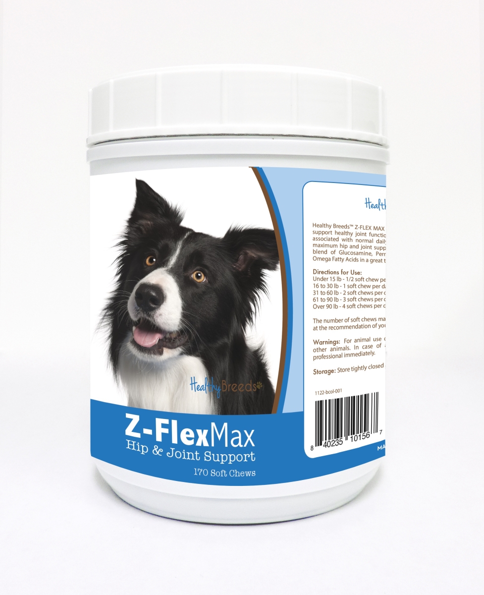 Picture of Healthy Breeds 840235101567 Border Collie Z-Flex Max Hip & Joint Soft Chews - 170 Count