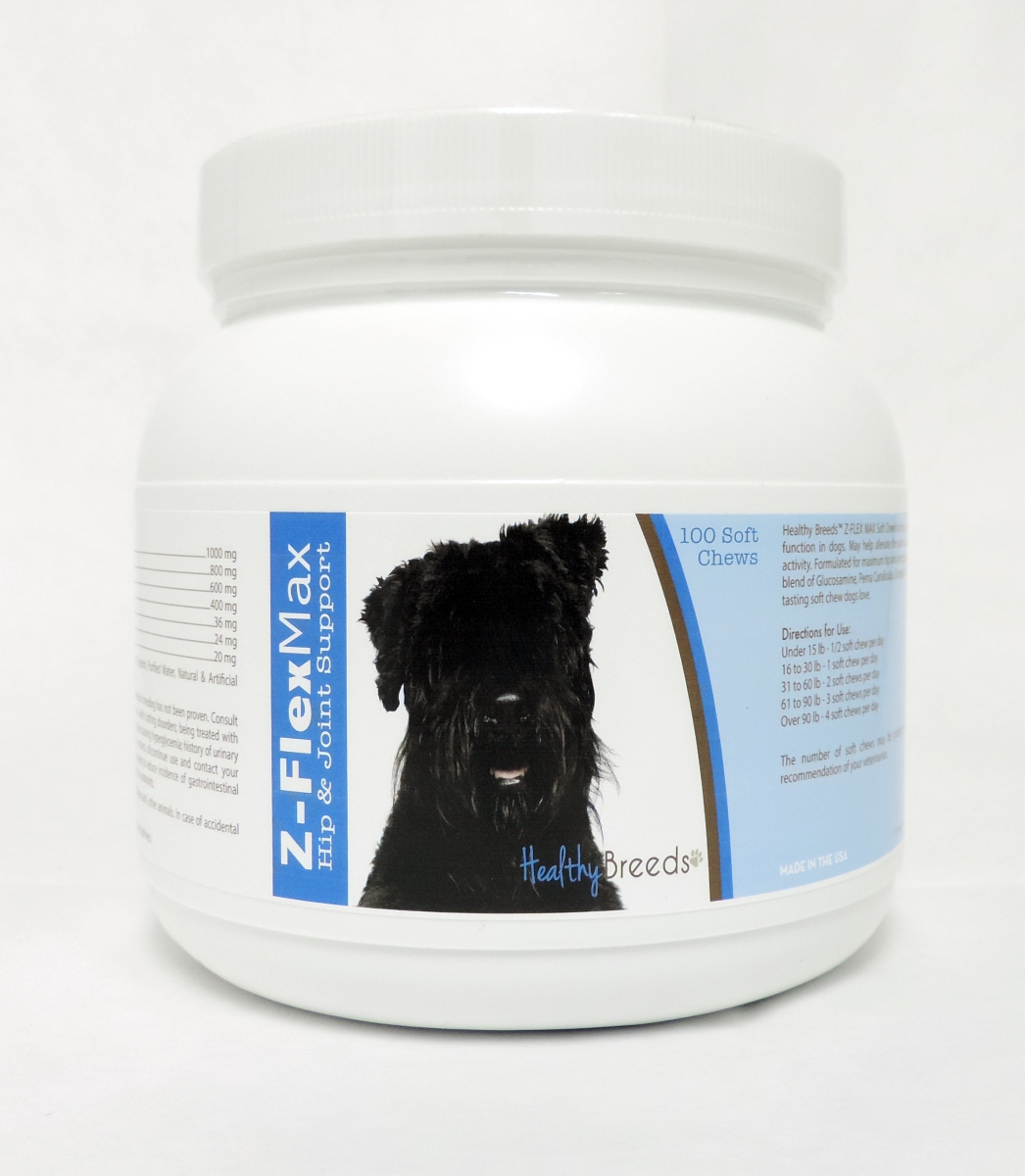 Picture of Healthy Breeds 840235101710 Bouvier des Flandres Z-Flex Max Hip & Joint Soft Chews - 100 Count