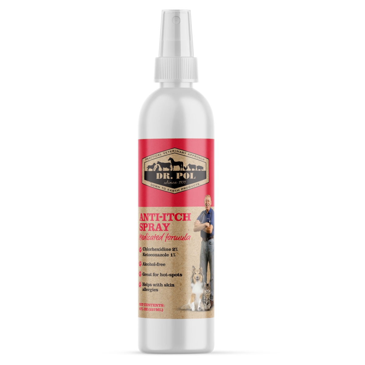 Picture of Dr. Pol 860007747830 8 oz Anti-Itch Spray for Dogs & Cats