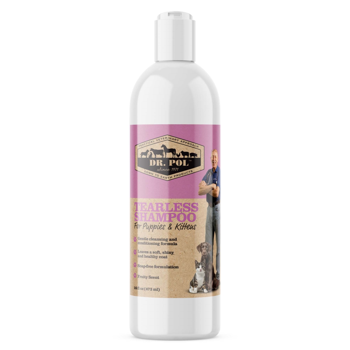 Picture of Dr. Pol 860007790102 16 oz Tearless Shampoo for Puppies & Kittens