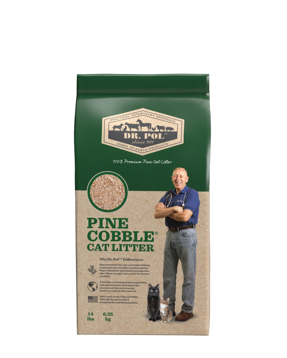 Picture of Equustock 860008181107 14 lbs Dr. Pol Pine Cobble Cat Litter
