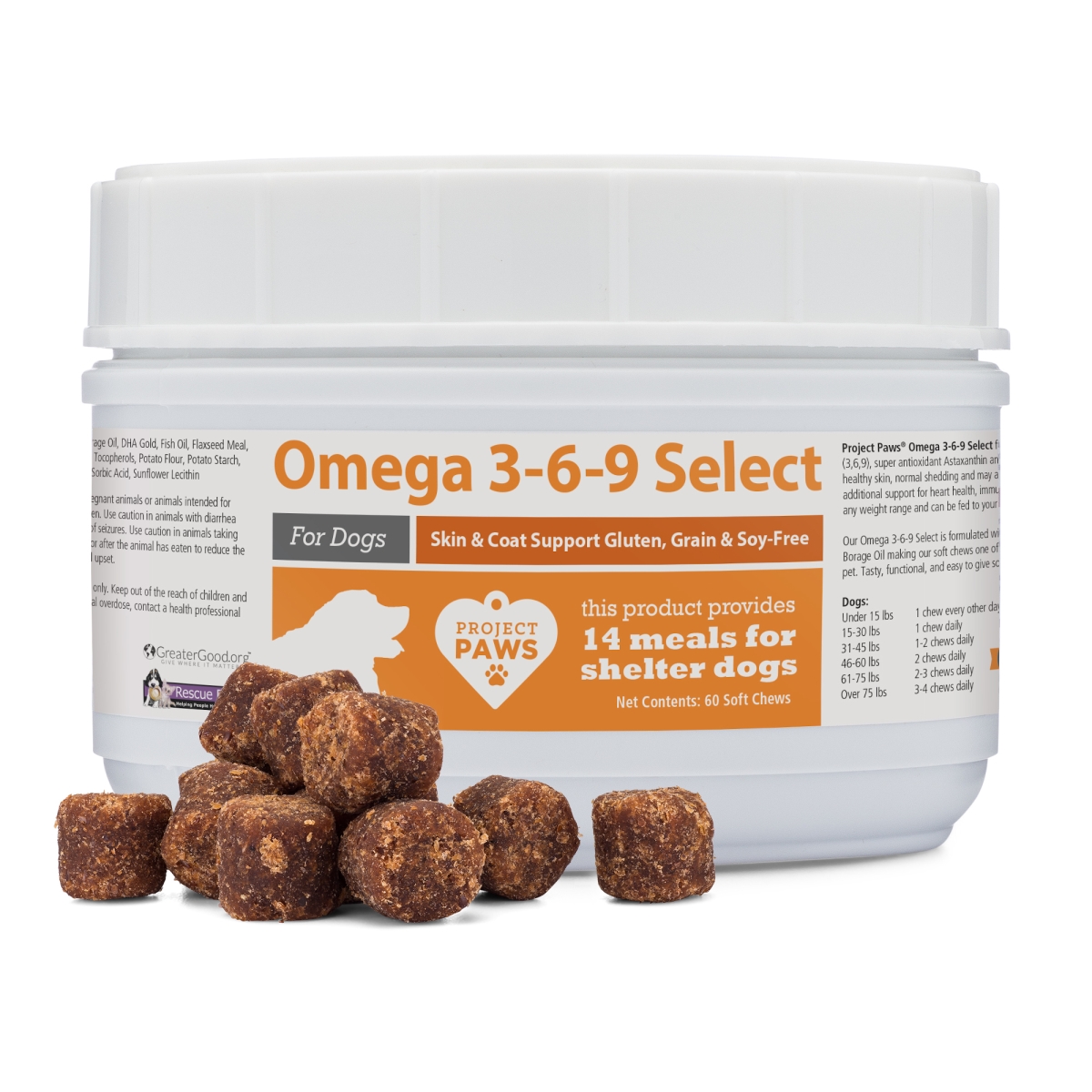 Picture of Project Paws 600246996909 Omega 3-6-9 Select Soft Chews - 60 Count