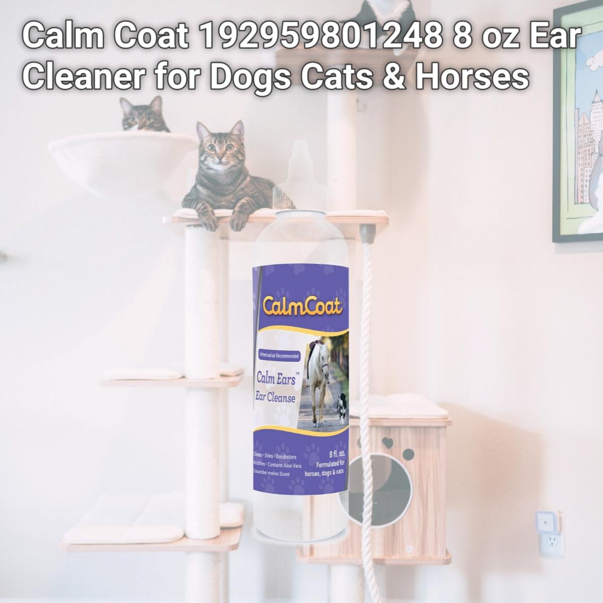 Picture of Calm Coat 192959801248 8 oz Ear Cleaner for Dogs Cats & Horses