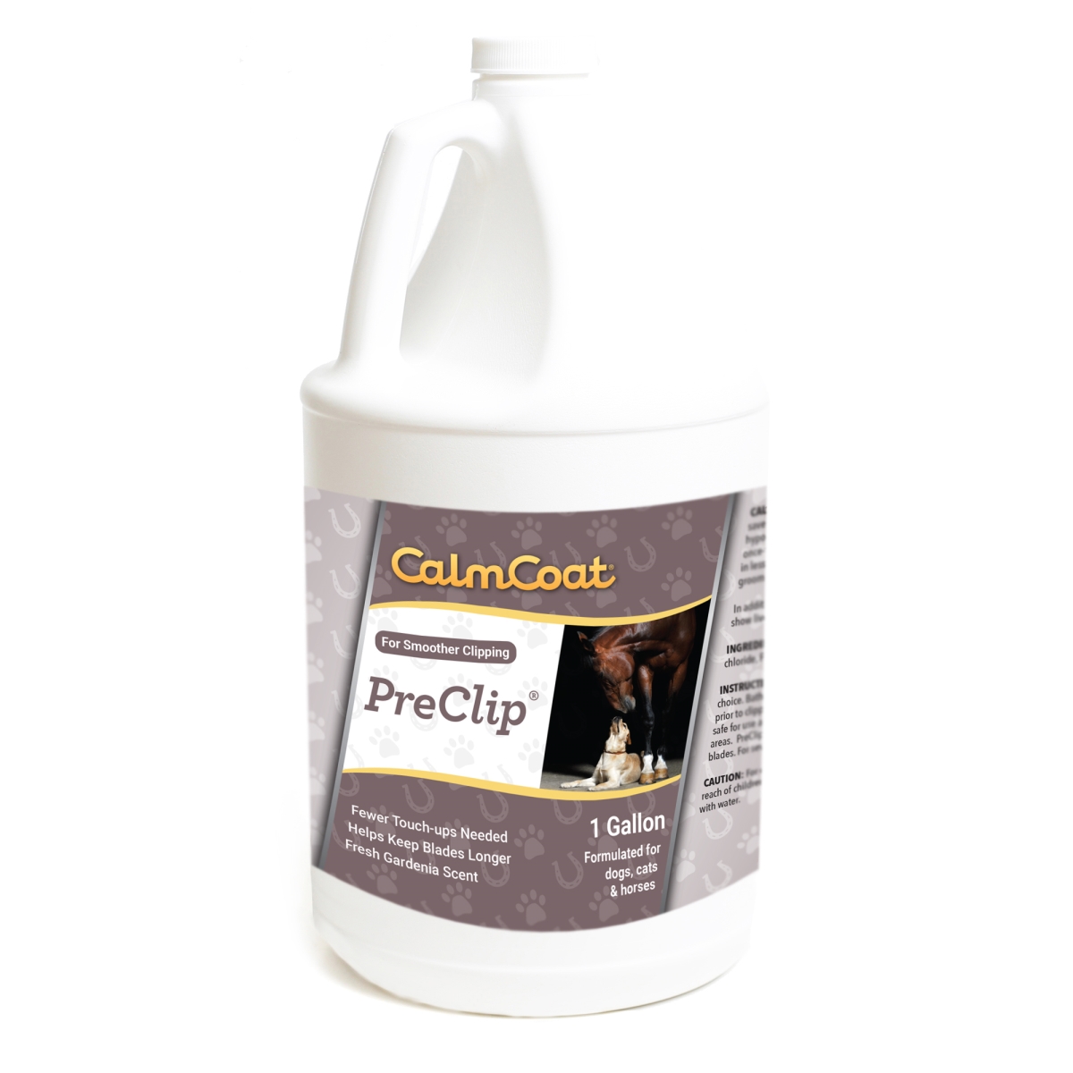Picture of Calm Coat 192959801354 1 gal Preclip Hair Spray for Dogs Cats & Horses