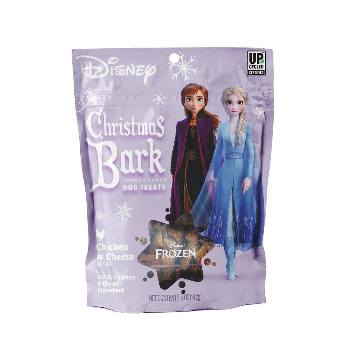 Picture of Phelps Pet 722791300229 5 oz Disney Holiday Collection Christmas Bark Chicken & Cheese Recipe Dog Treats
