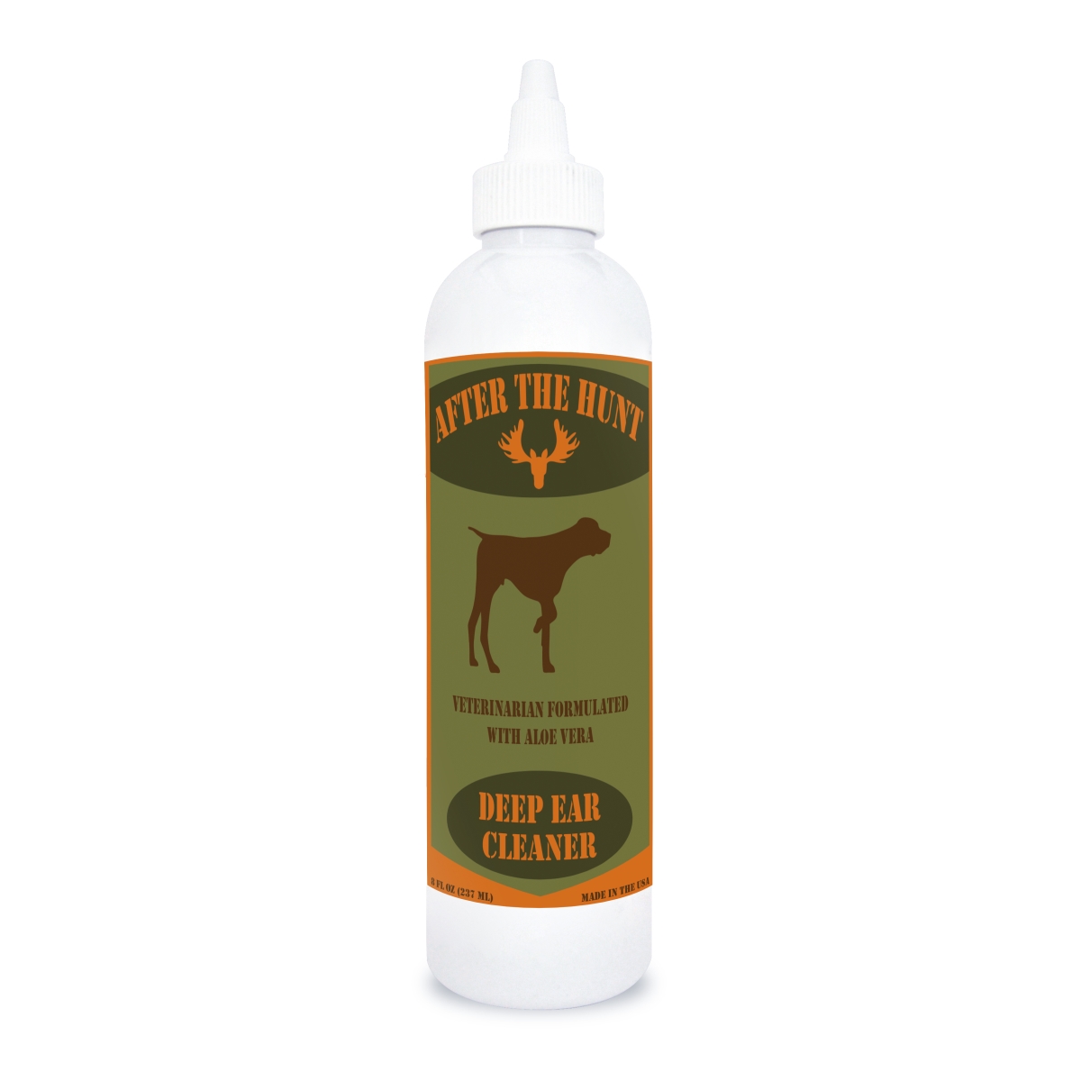 Picture of After the Hunt 192959899672 8 oz Dog Deep Ear Cleaner for Wax Buildup Dirt Infections Ear Odor & Itching or Scratching Cucumber Melon