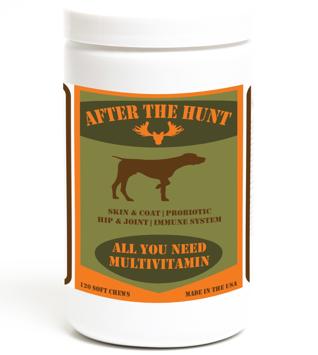 Picture of After the Hunt 192959899702 All You Need Complete Dog Multivitamin with Daily Vitamins for Skin & Coat Hip & Joint Digestion & Immune System for Glucosamine Omega 3 6 9 & Probiotics - 120 Count