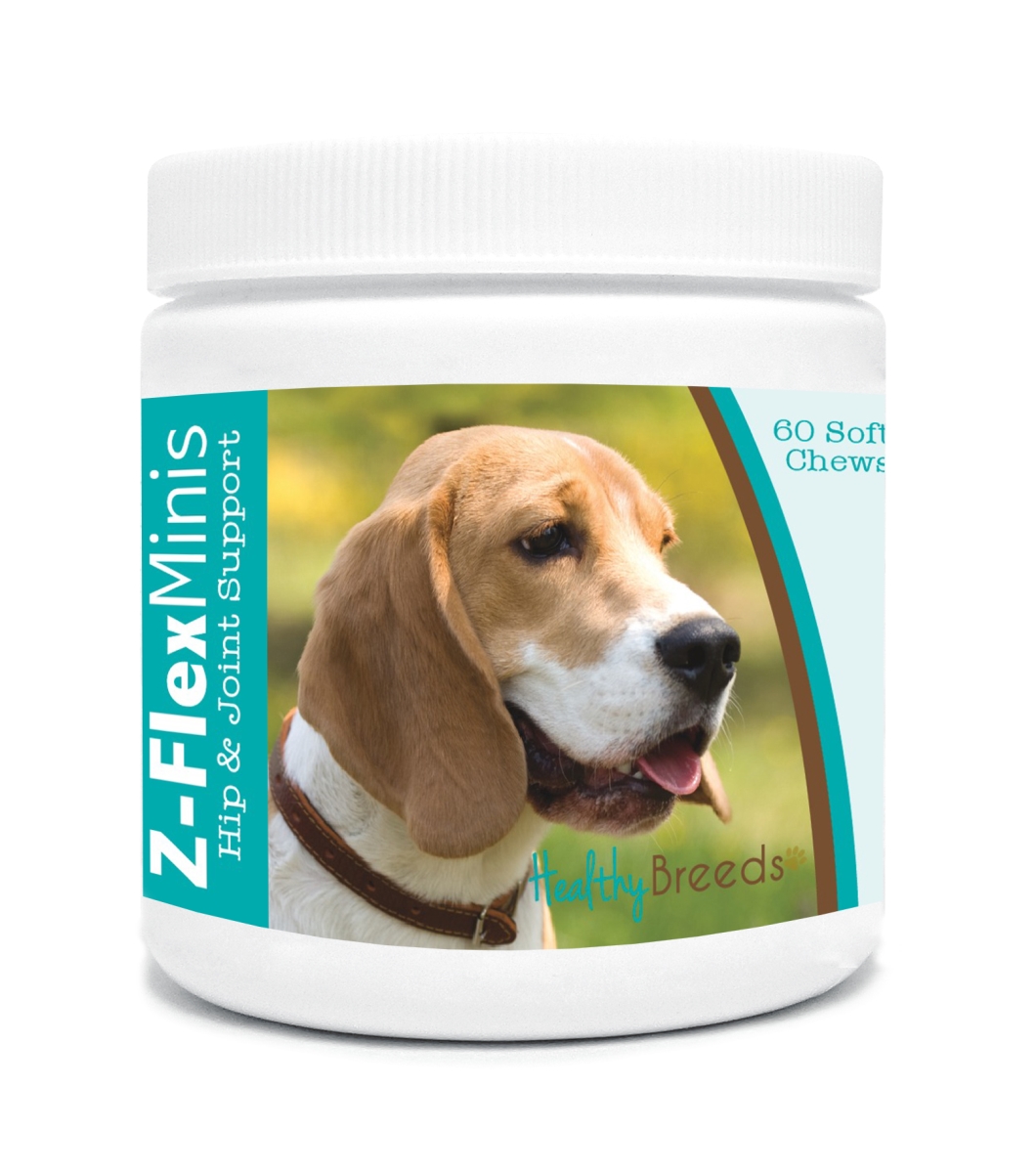 Picture of Healthy Breeds 840235102236 Beagle Z-Flex Minis Hip & Joint Support Soft Chews - 60 Count