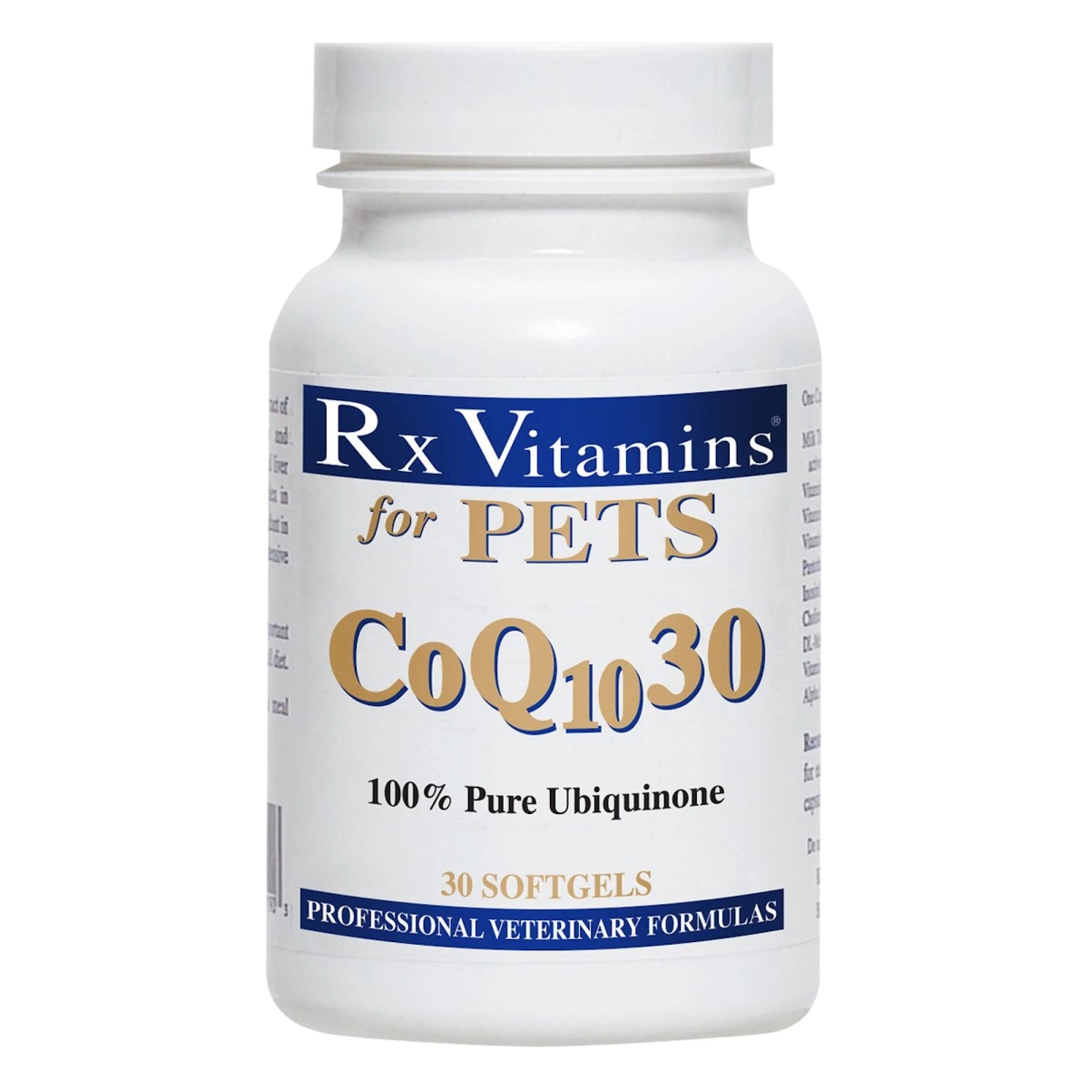 Picture of RX Vitamins 708429080039 COQ10-30 Heart Supplement Softgels for Dogs & Cats - 30 Count