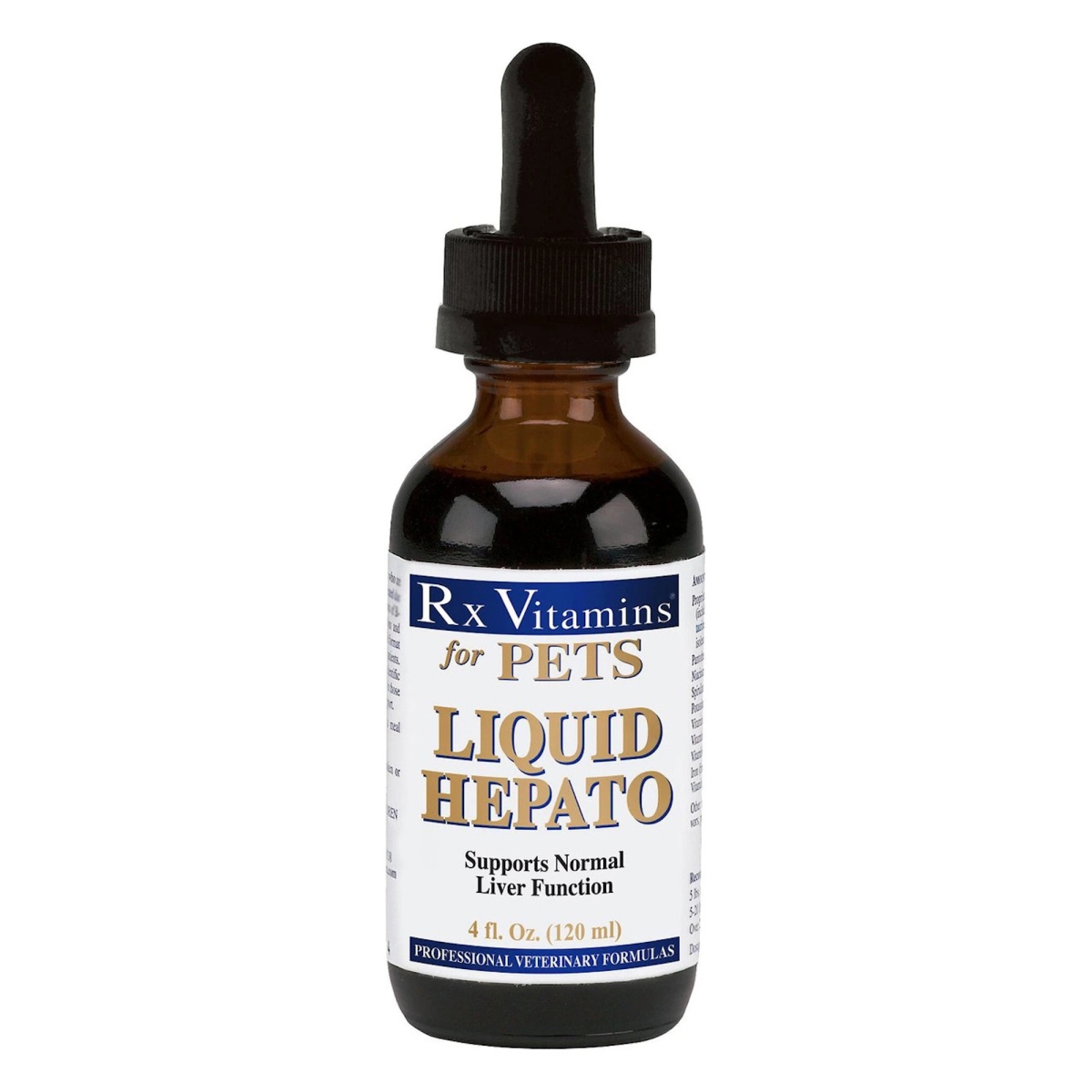 Picture of RX Vitamins 708429088103 4 oz Liquid Hepato Bacon Flavored Liver Supplement for Dogs & Cats