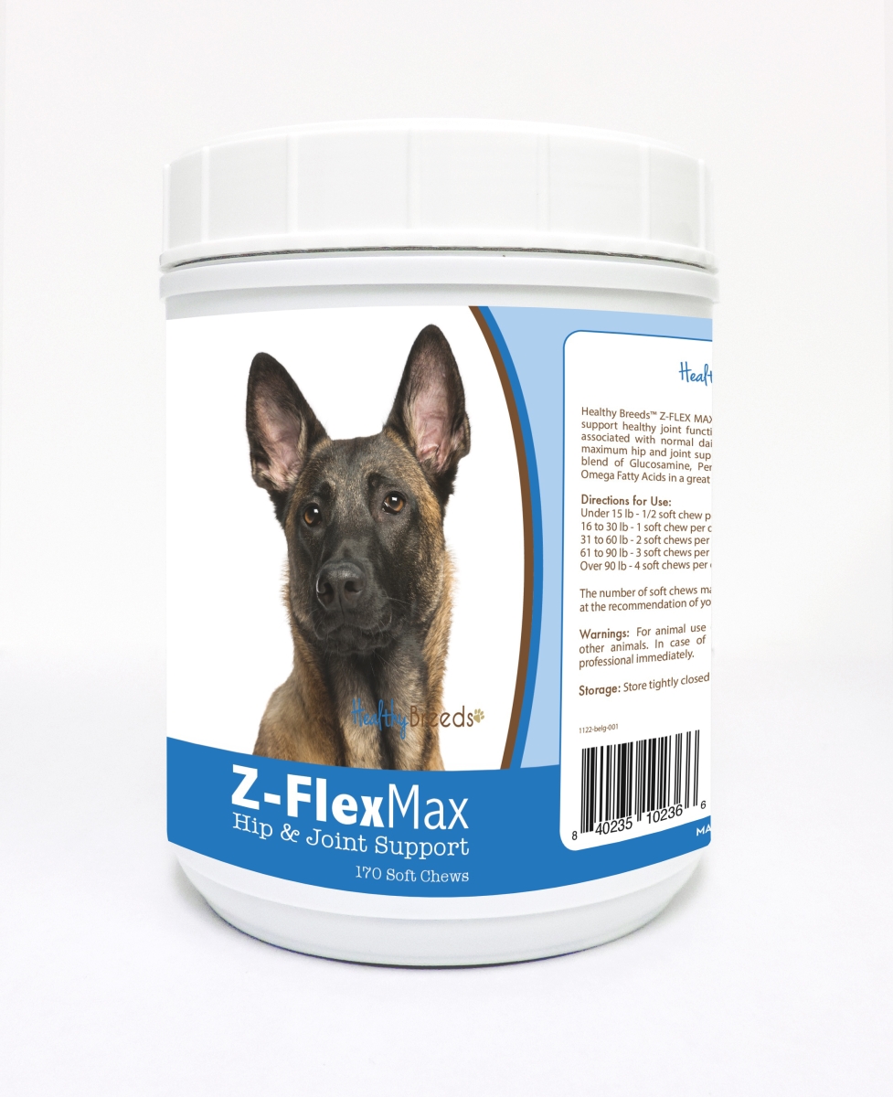 Picture of Healthy Breeds 840235102366 Belgian Malinois Z-Flex Max Hip & Joint Soft Chews - 170 Count