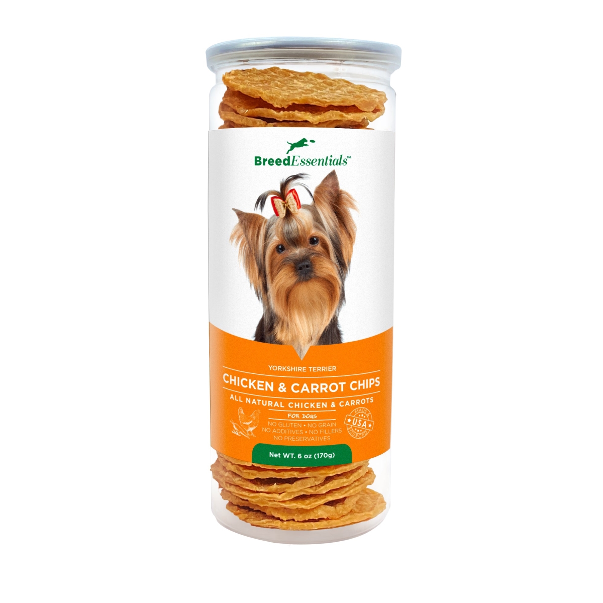 Picture of Breed Essentials 197247000235 6 oz Chicken & Carrot Chips - Yorkshire Terrier