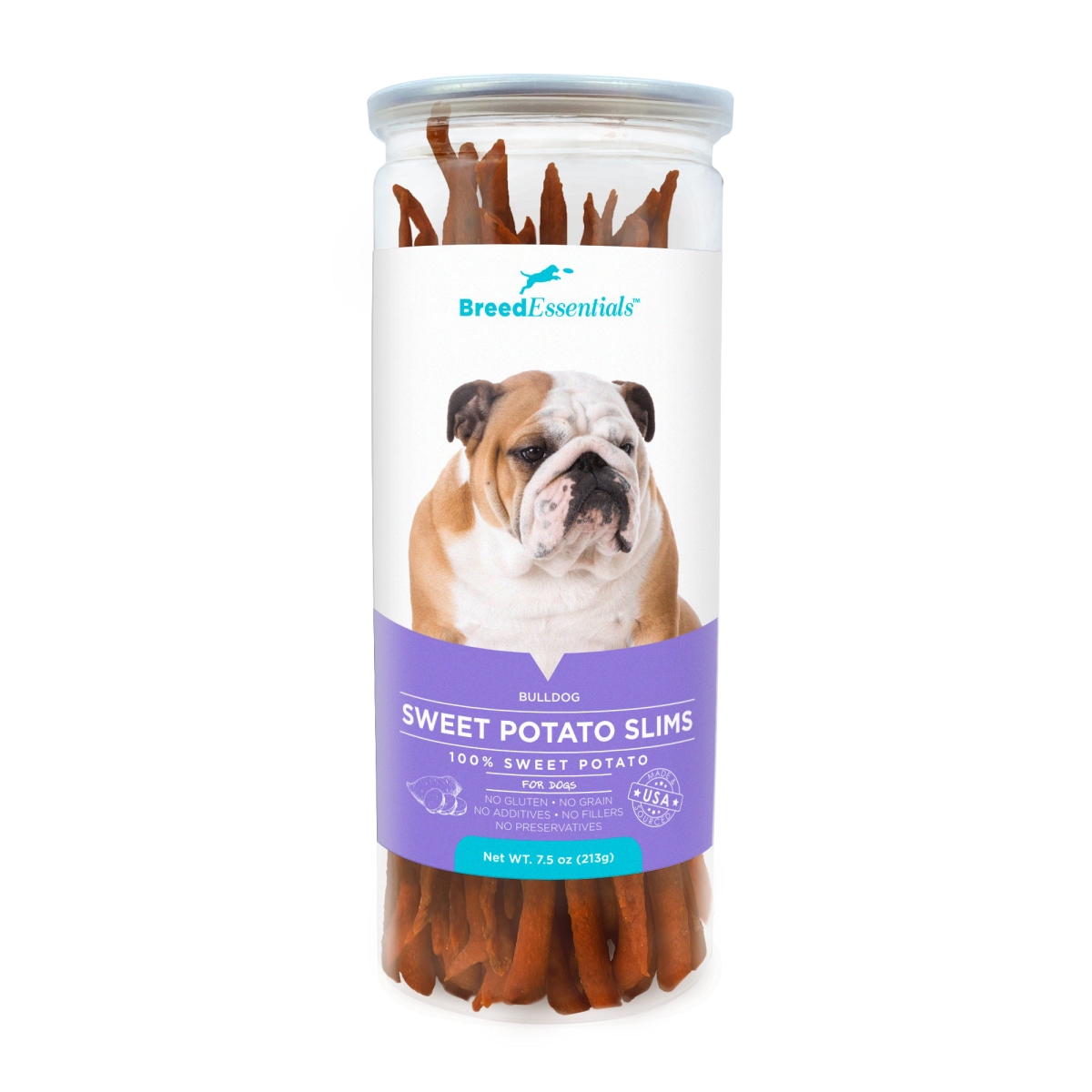 Picture of Breed Essentials 197247000259 7.5 oz Sweet Potato Slims - Bulldog
