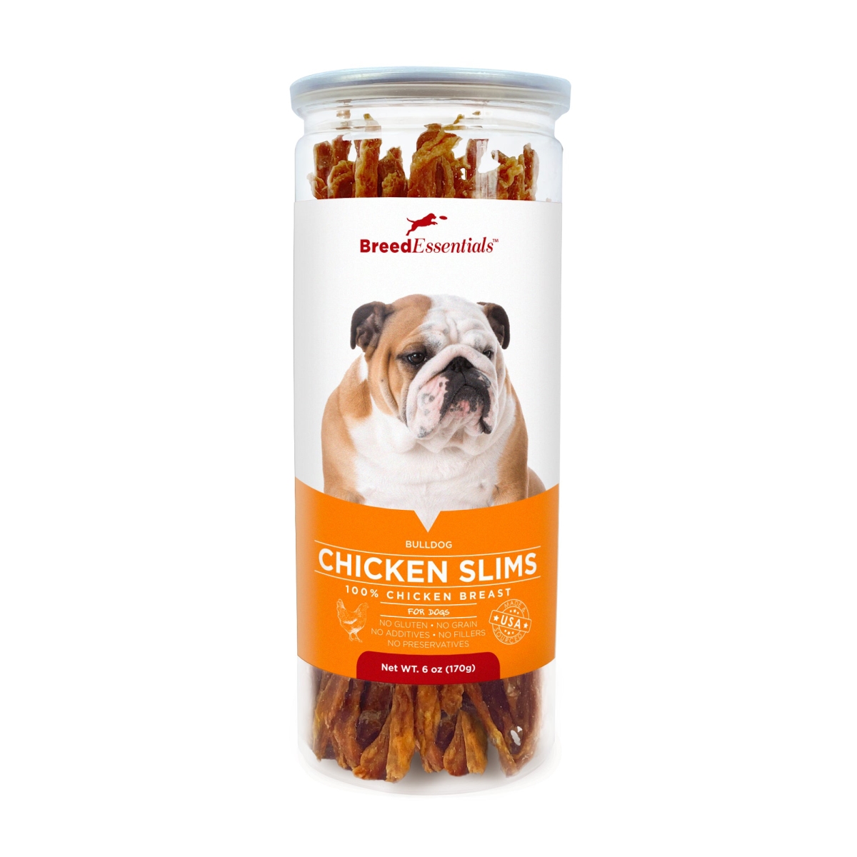 Picture of Breed Essentials 197247000266 6 oz Chicken Slims - Bulldog