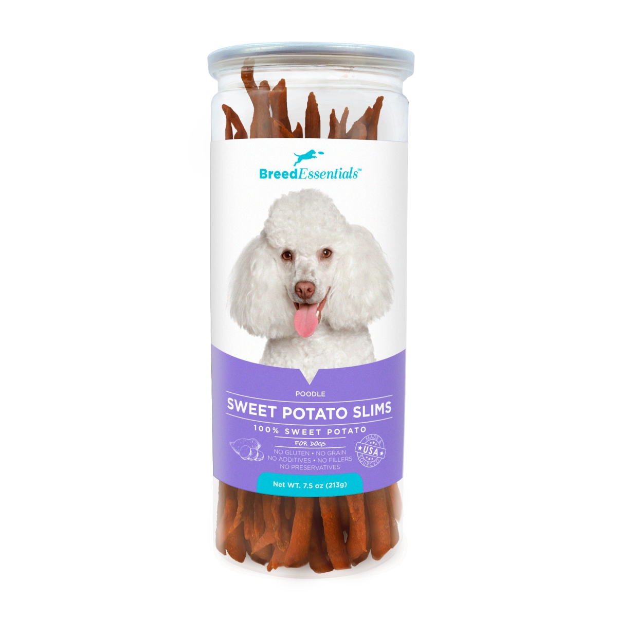 Picture of Breed Essentials 197247000358 7.5 oz Sweet Potato Slims - Poodle