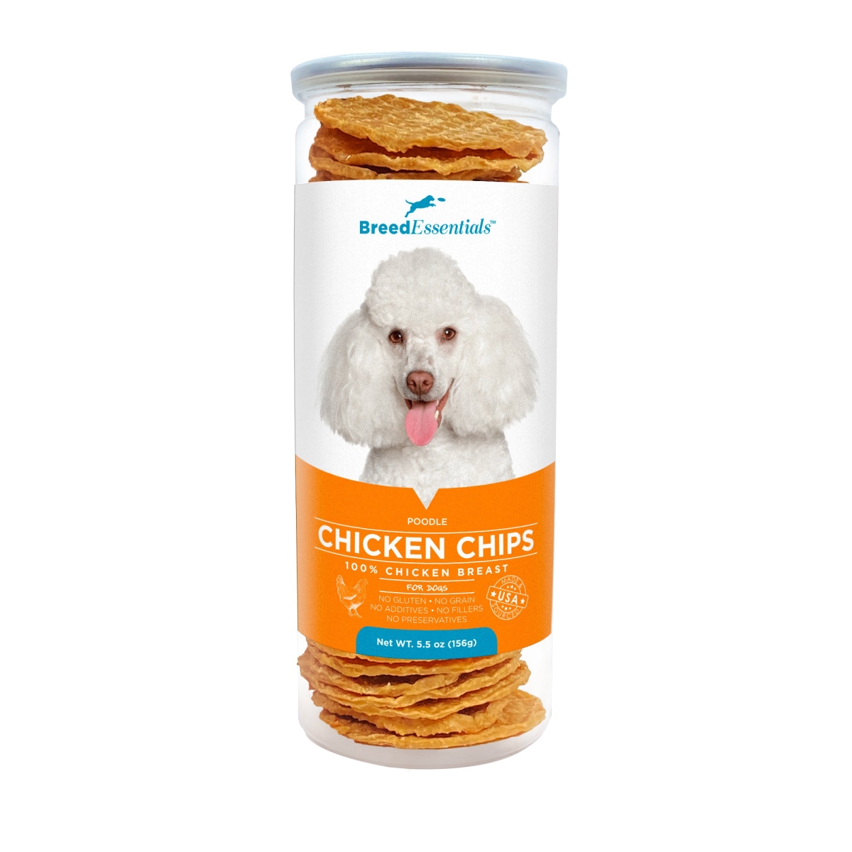 Picture of Breed Essentials 197247000372 5.5 oz Chicken Chips - Poodle