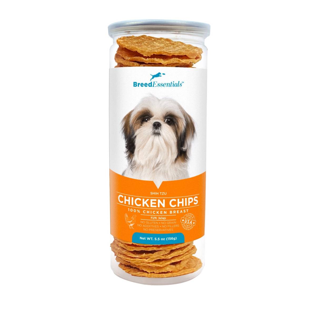 Picture of Breed Essentials 197247000525 5.5 oz Chicken Chips - Shih Tzu