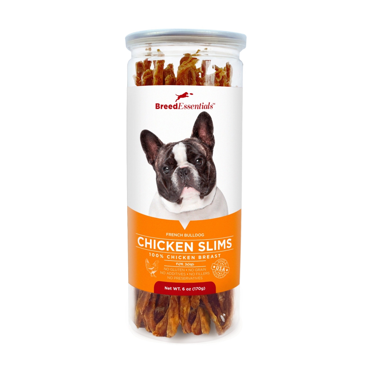 Picture of Breed Essentials 197247000662 6 oz Chicken Slims - French Bulldog