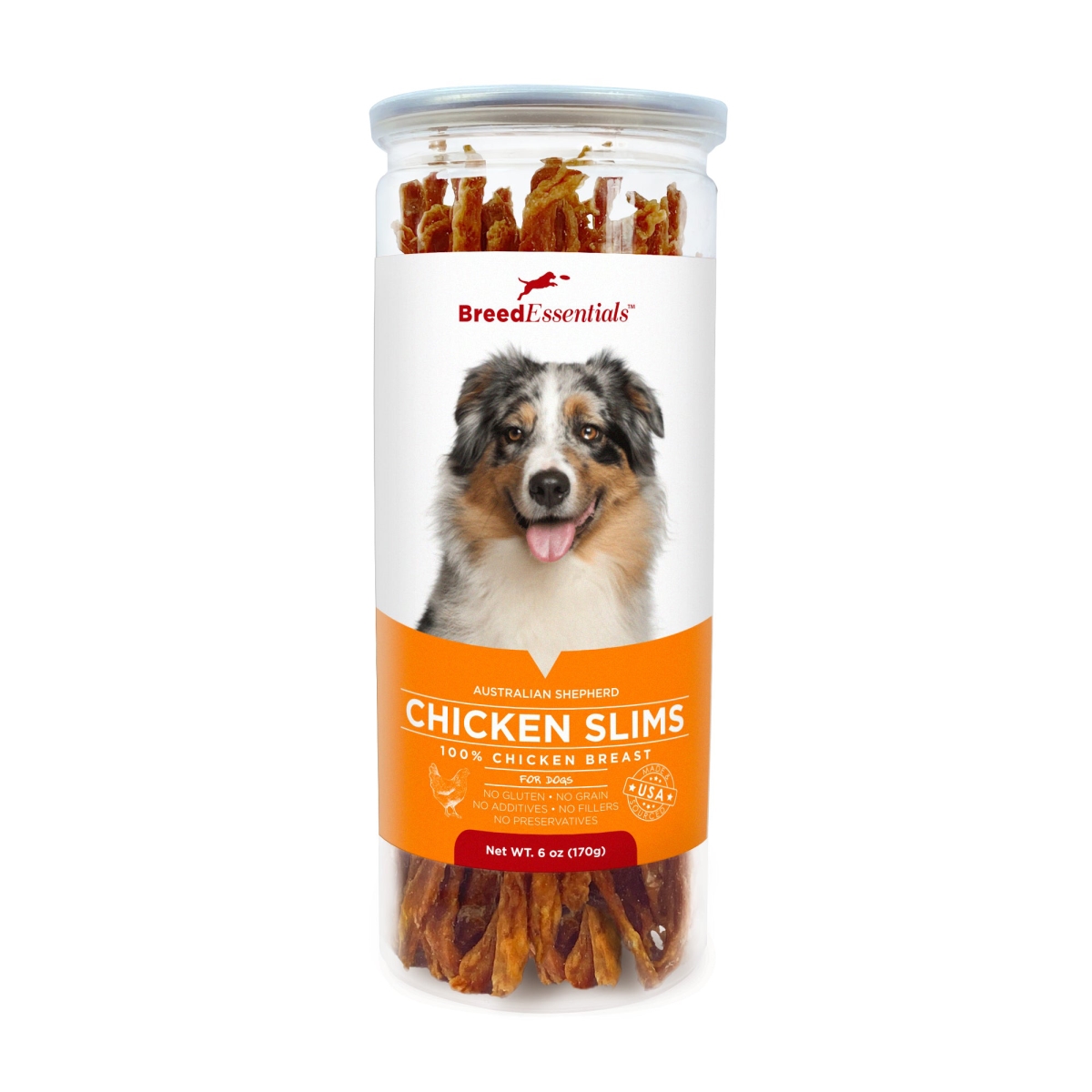 Picture of Breed Essentials 197247000761 6 oz Chicken Slims - Australian Shepherd