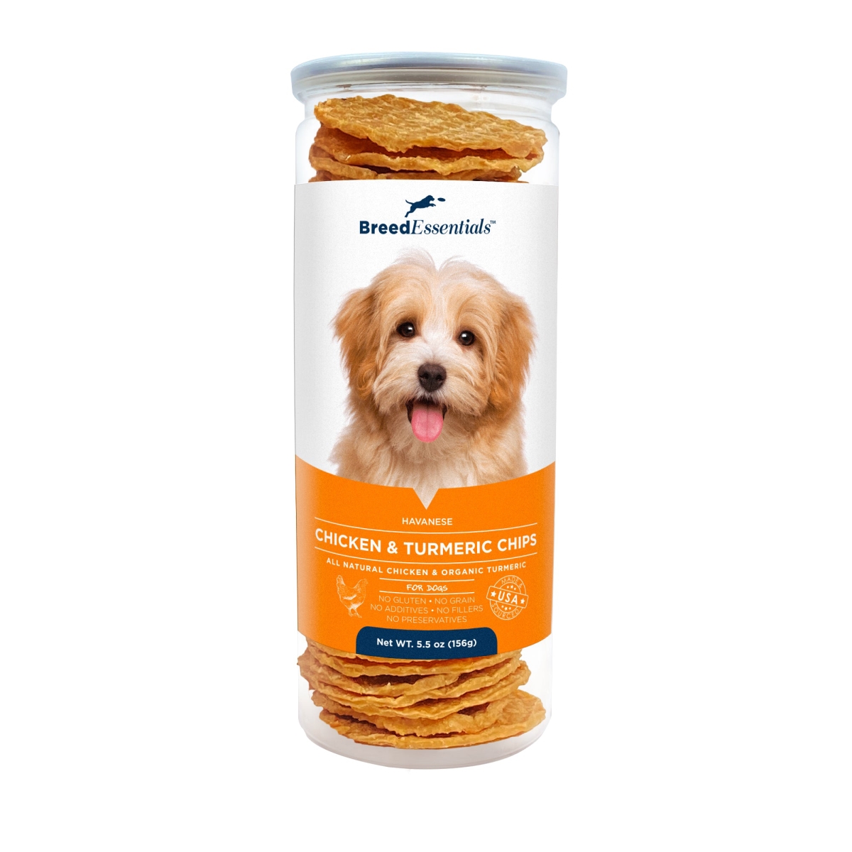 Picture of Breed Essentials 197247000846 5.5 oz Chicken & Turmeric Chips - Havanese