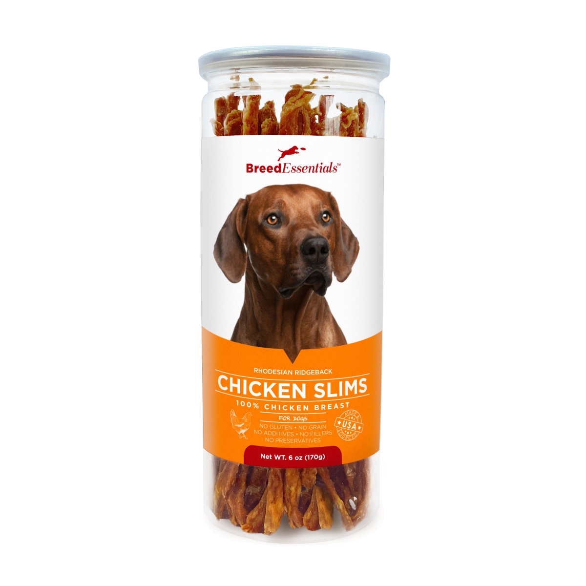 Picture of Breed Essentials 197247001010 6 oz Chicken Slims - Rhodesian Ridgeback