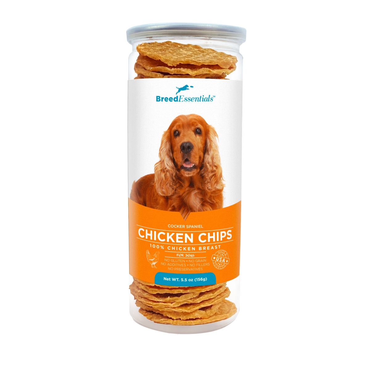 Picture of Breed Essentials 197247001072 5.5 oz Chicken Chips - Cocker Spaniel