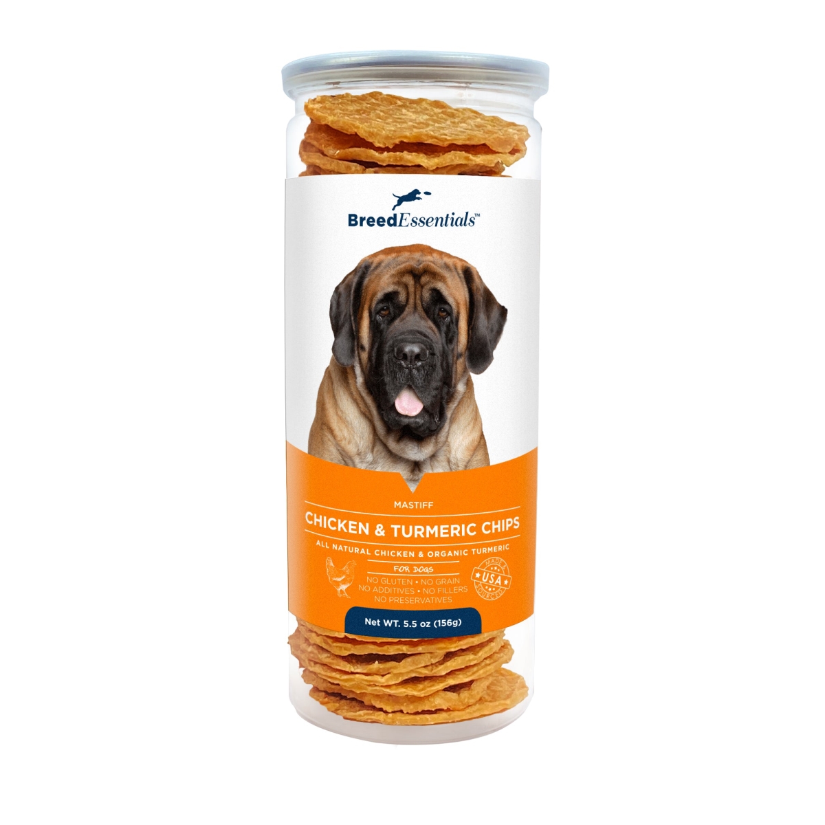 Picture of Breed Essentials 197247001140 5.5 oz Chicken & Turmeric Chips - Mastiff