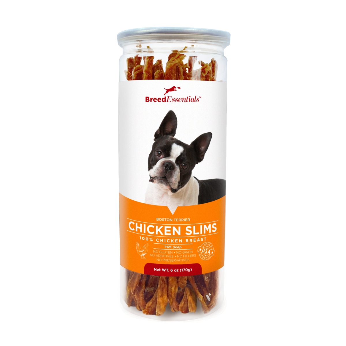 Picture of Breed Essentials 197247001515 6 oz Chicken Slims - Boston Terrier