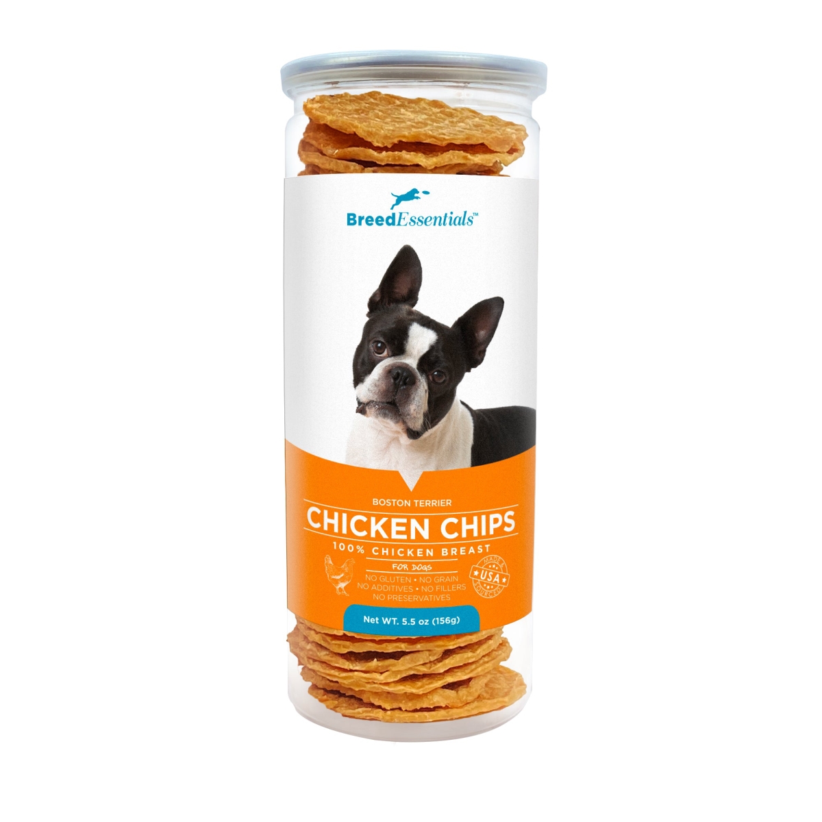 Picture of Breed Essentials 197247001522 5.5 oz Chicken Chips - Boston Terrier