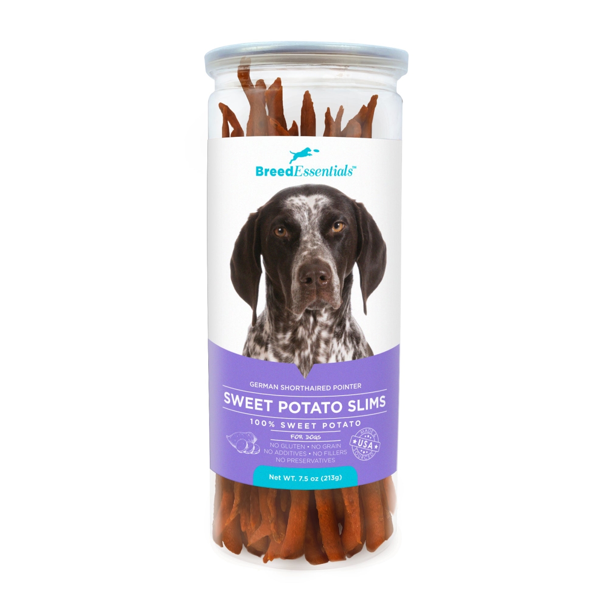 Picture of Breed Essentials 197247001553 7.5 oz Sweet Potato Slims - German Shorthaired Pointer