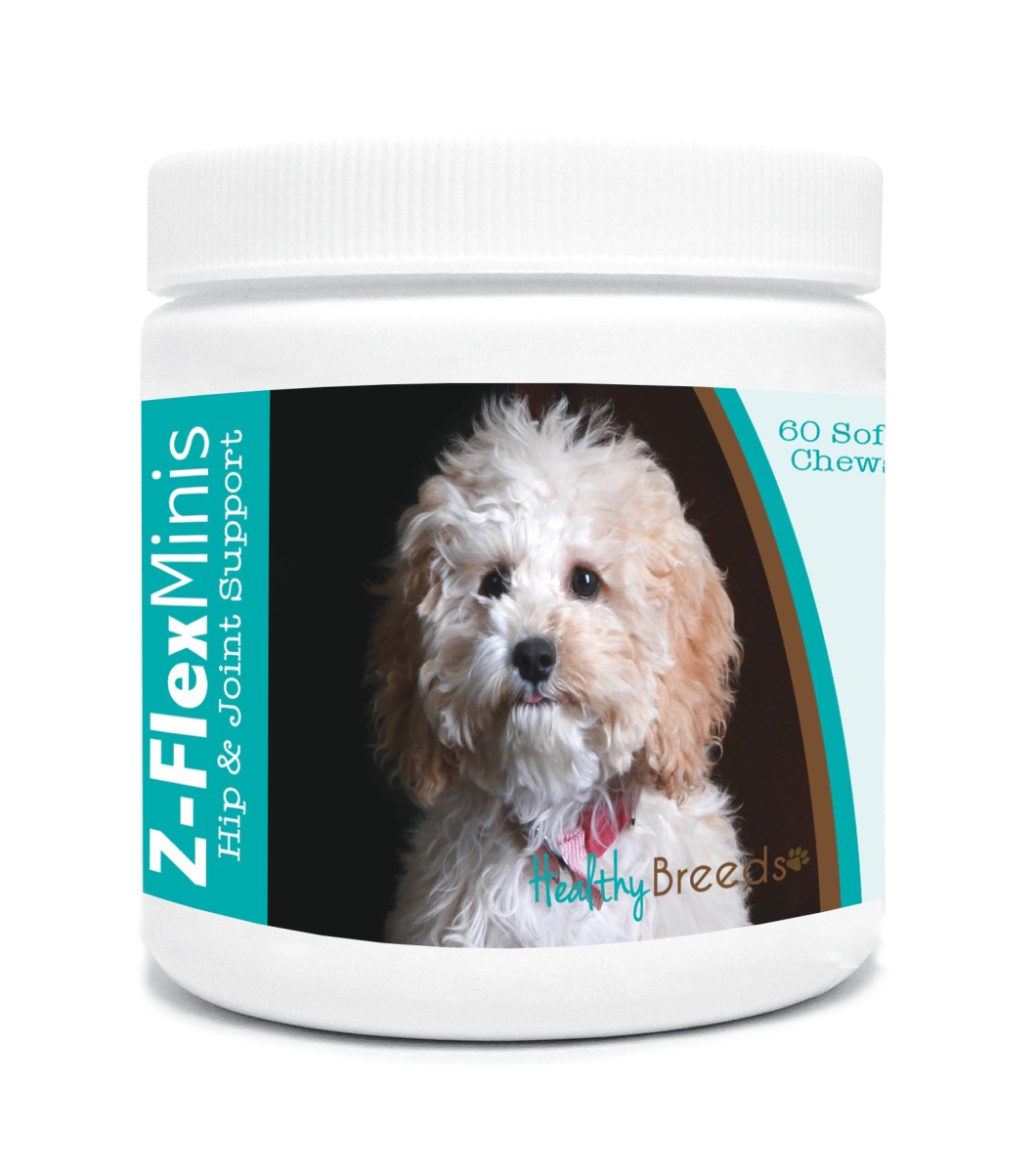 Picture of Healthy Breeds 840235136521 Cockapoo Z-Flex Minis Hip & Joint Support Soft Chews - 60 Count