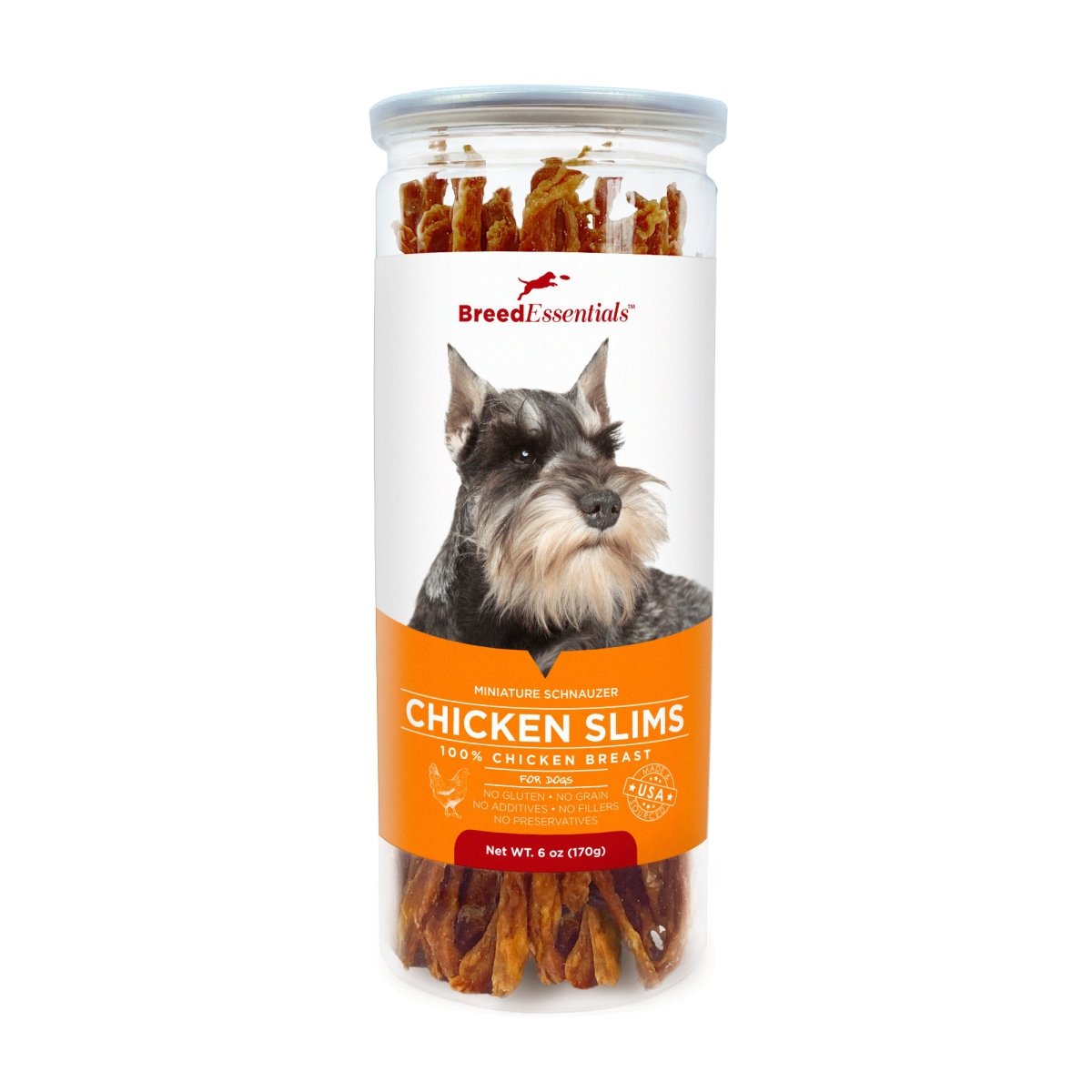 Picture of Breed Essentials 197247001812 6 oz Chicken Slims - Miniature Schnauzer