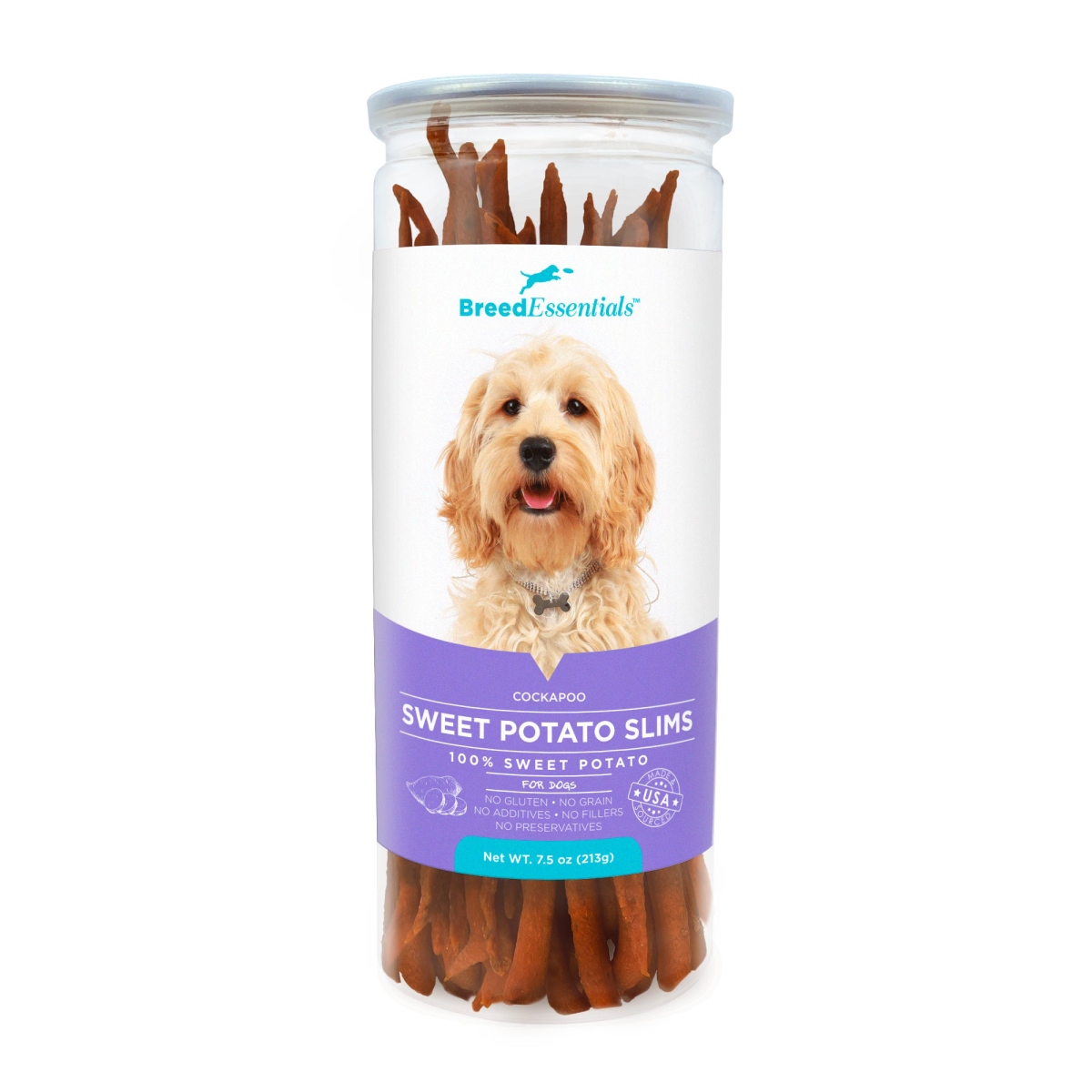 Picture of Breed Essentials 197247001850 7.5 oz Sweet Potato Slims - Cockapoo