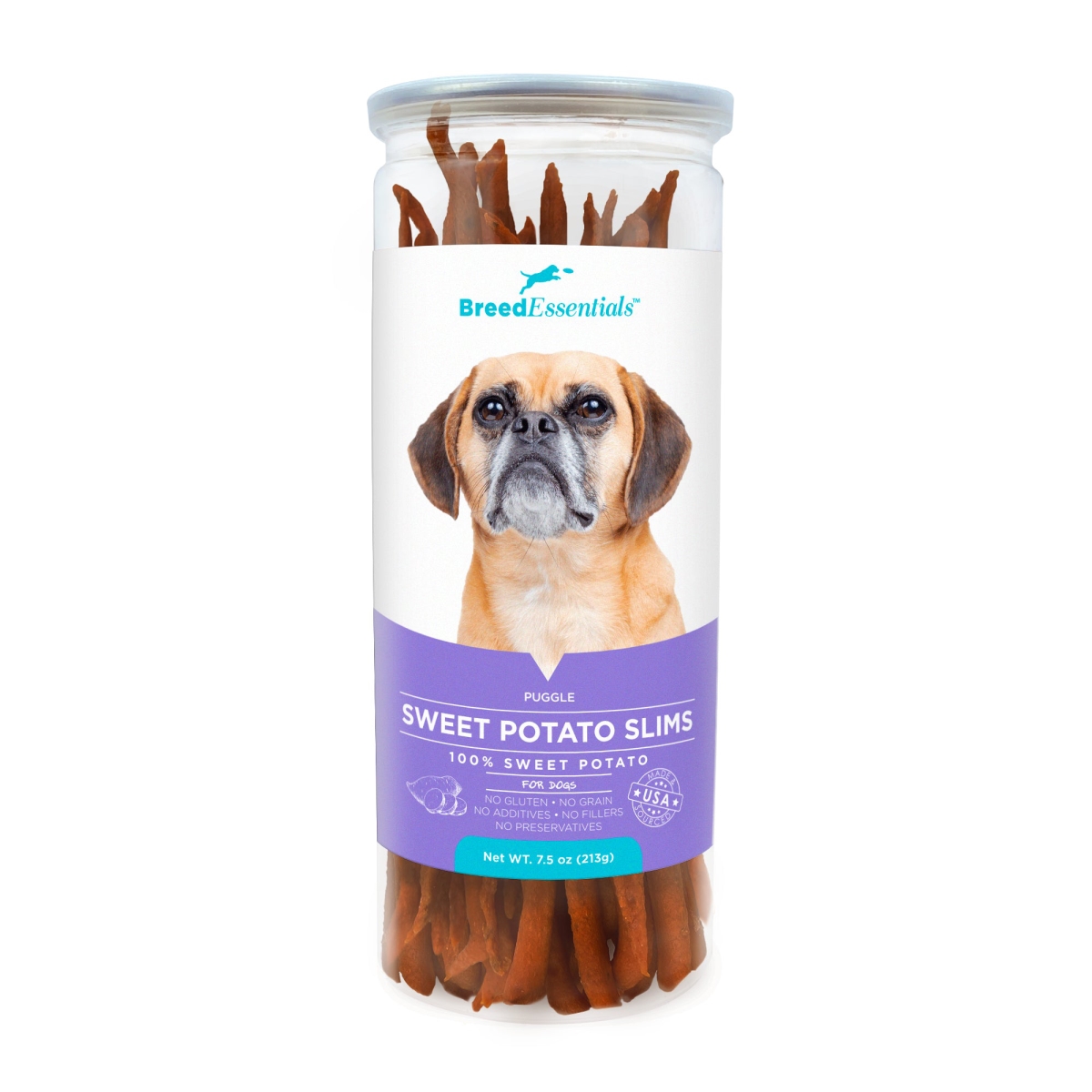 Picture of Breed Essentials 197247001904 7.5 oz Sweet Potato Slims - Puggle