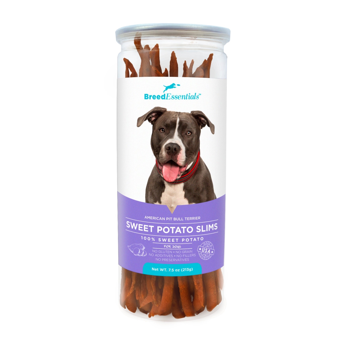 Picture of Breed Essentials 197247002000 7.5 oz Sweet Potato Slims - Pit Bull