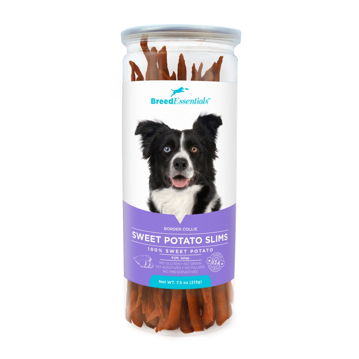Picture of Breed Essentials 197247002055 7.5 oz Sweet Potato Slims - Border Collie