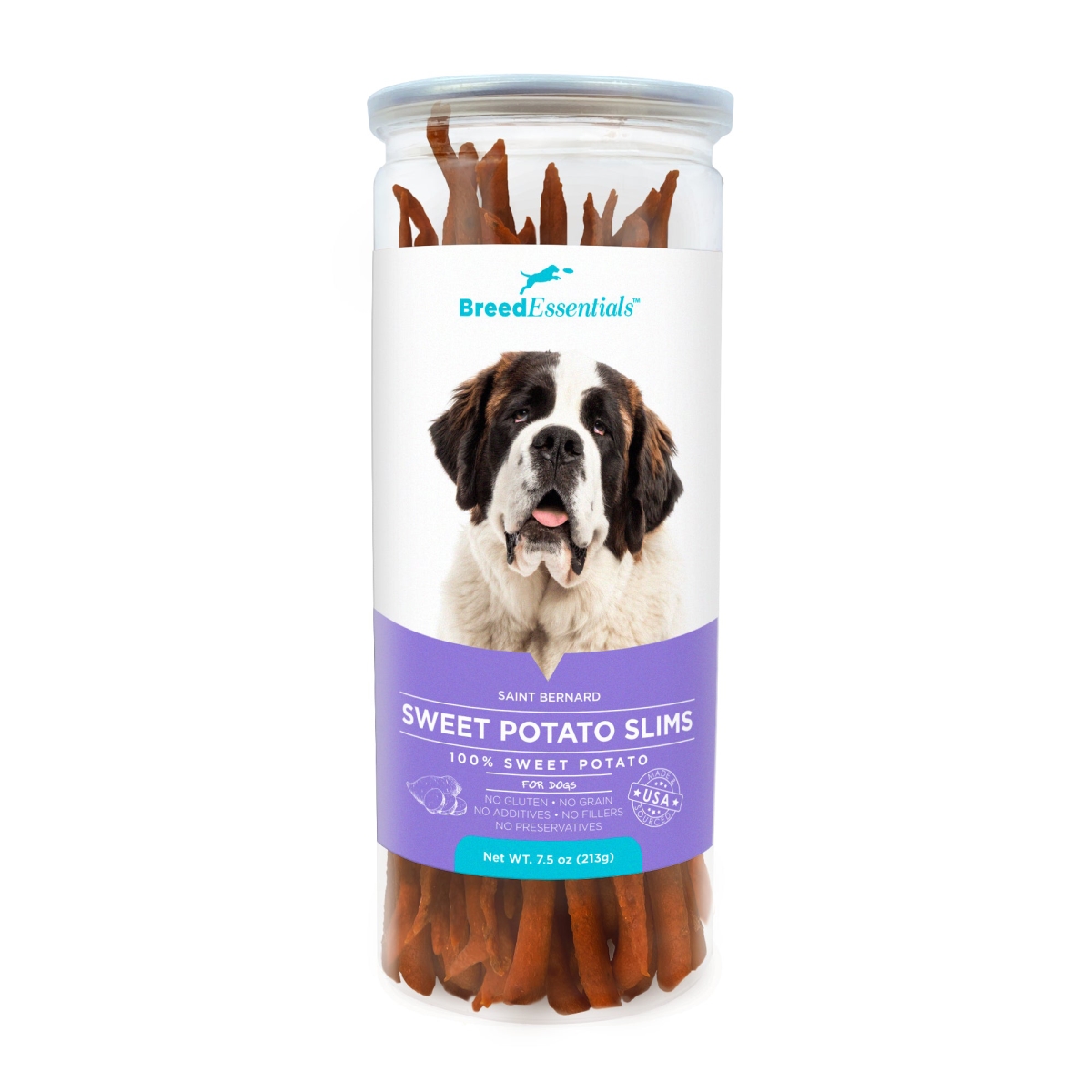 Picture of Breed Essentials 197247002154 7.5 oz Sweet Potato Slims - St. Bernard