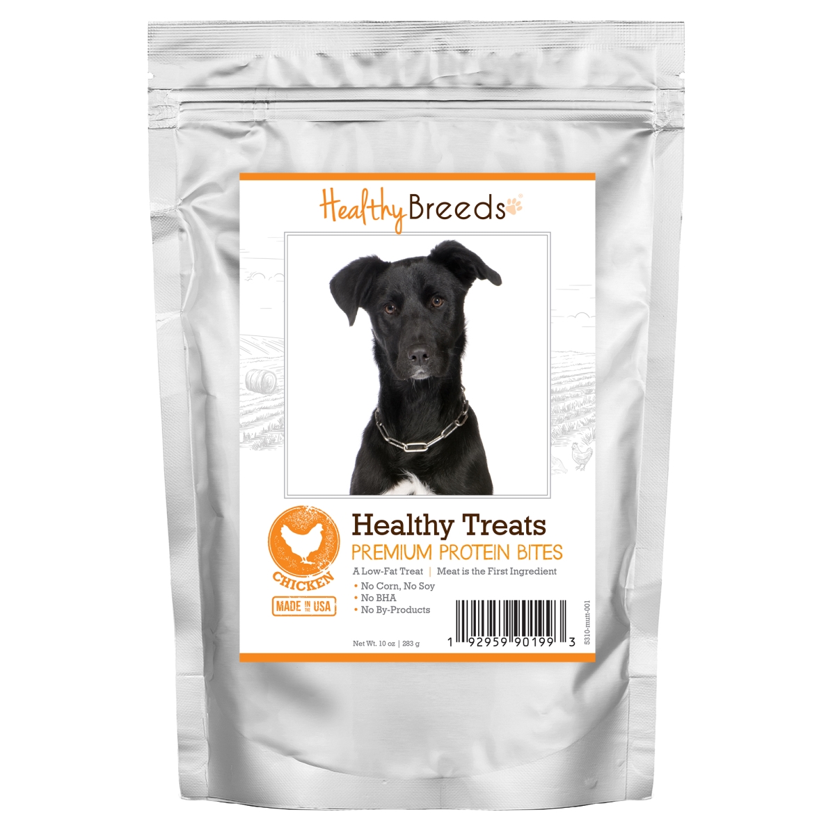 Picture of Healthy Breeds 192959901993 Mutt Healthy Treats Premium Protein Bites Chicken Dog Treats&#44; 10 oz