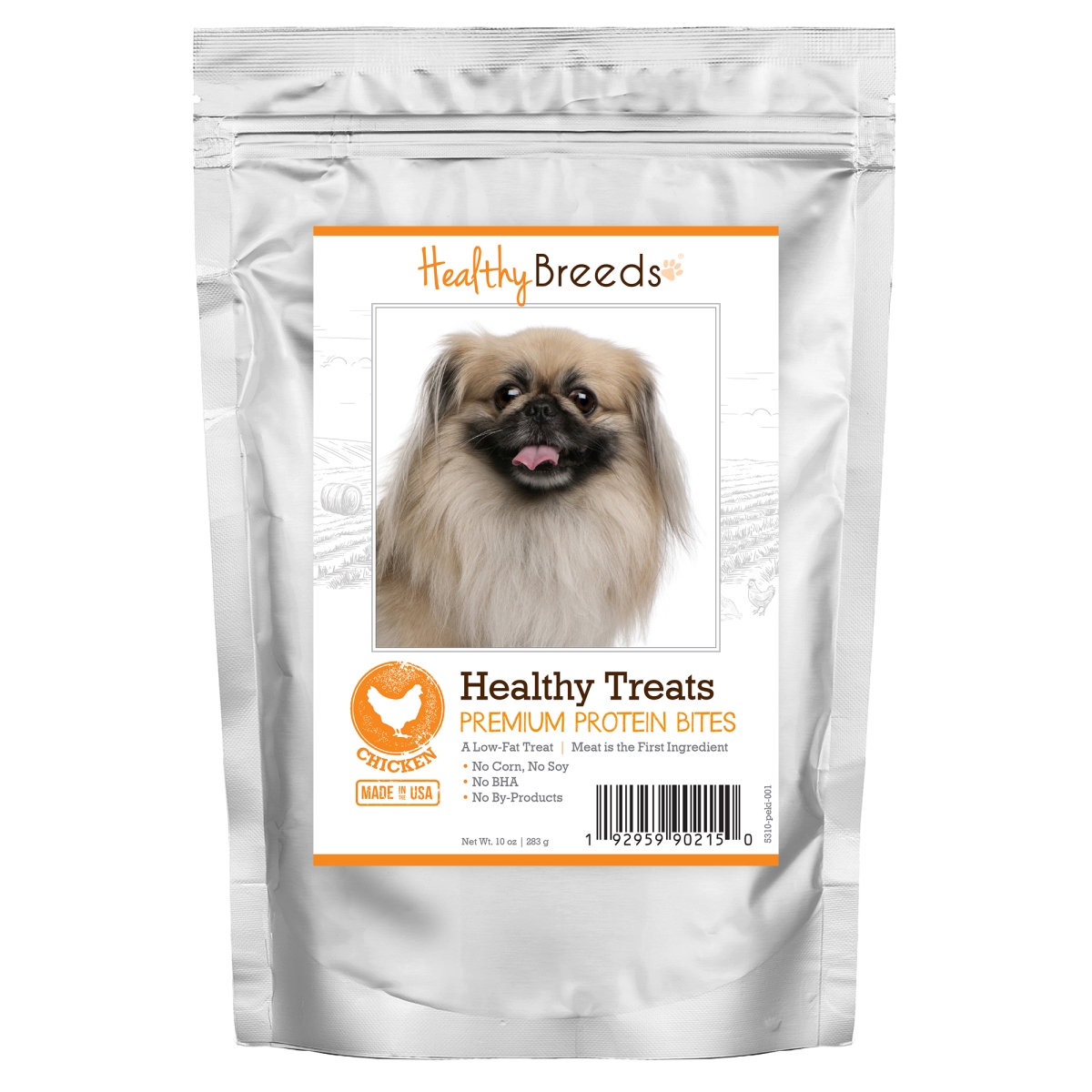Picture of Healthy Breeds 192959902150 Pekingese Healthy Treats Premium Protein Bites Chicken Dog Treats&#44; 10 oz