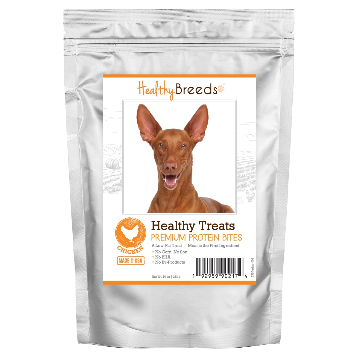 Picture of Healthy Breeds 192959902174 Pharaoh Hound Healthy Treats Premium Protein Bites Chicken Dog Treats&#44; 10 oz