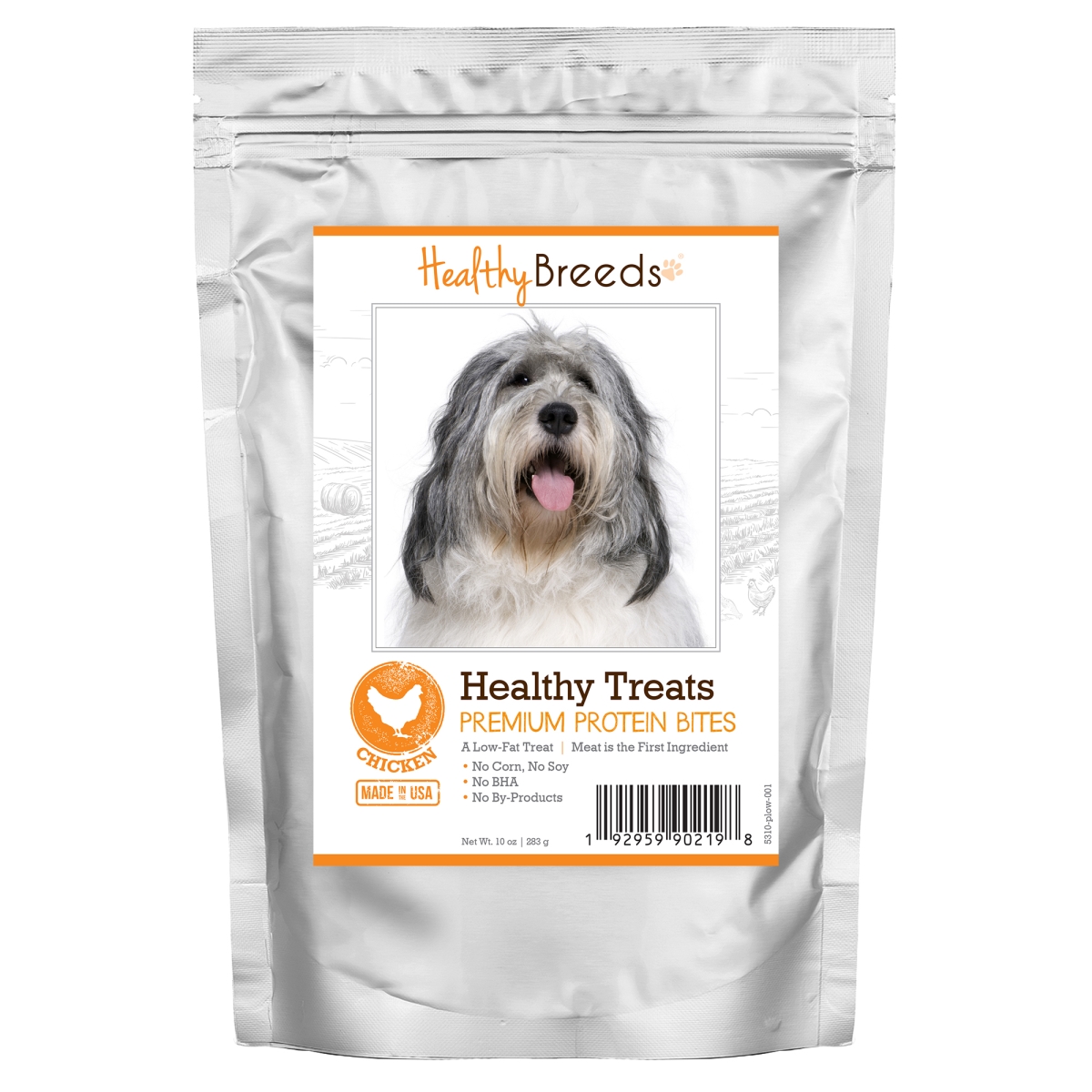 Picture of Healthy Breeds 192959902198 Polish Lowland Sheepdog Healthy Treats Premium Protein Bites Chicken Dog Treats&#44; 10 oz
