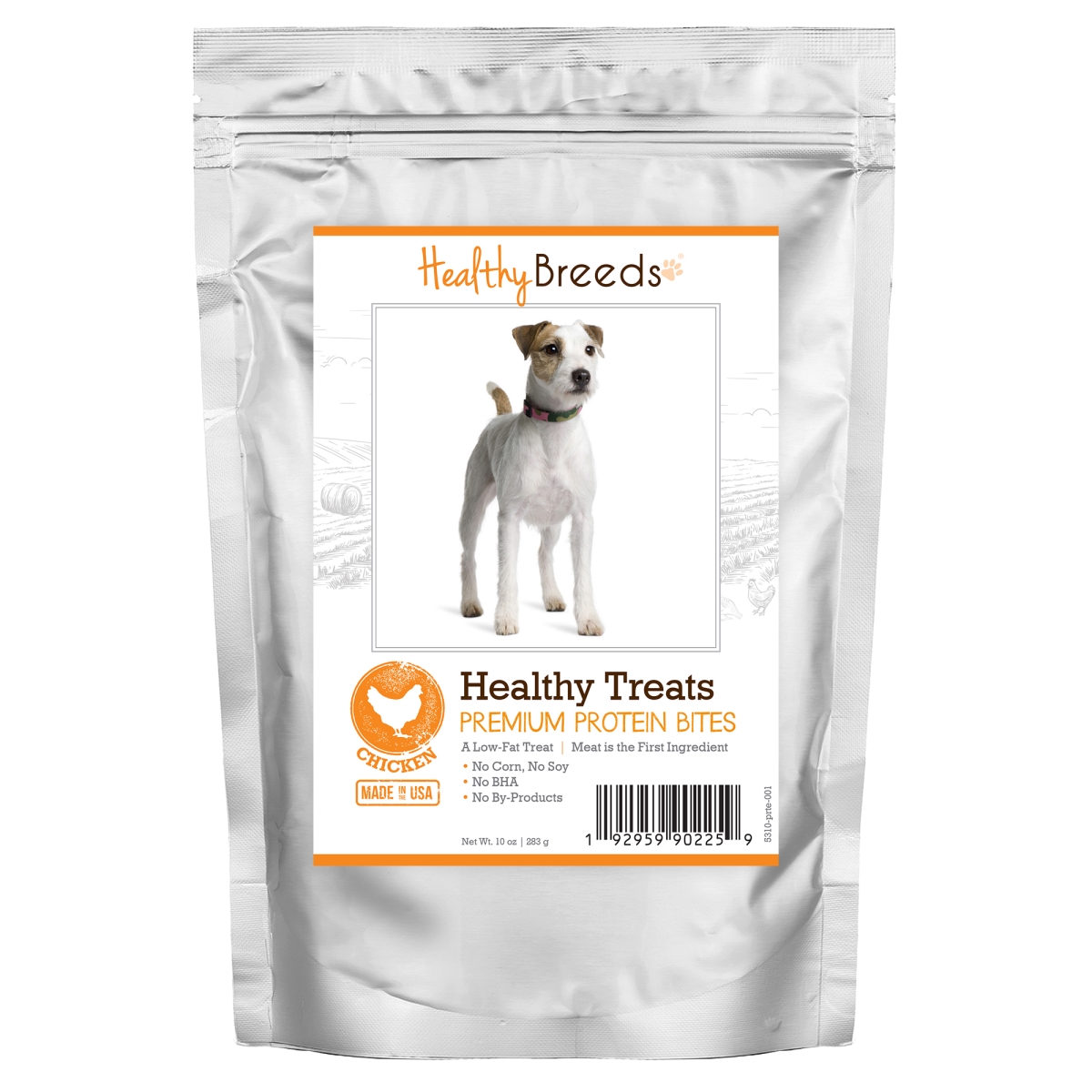 Picture of Healthy Breeds 192959902259 Parson Russell Terrier Healthy Treats Premium Protein Bites Chicken Dog Treats&#44; 10 oz