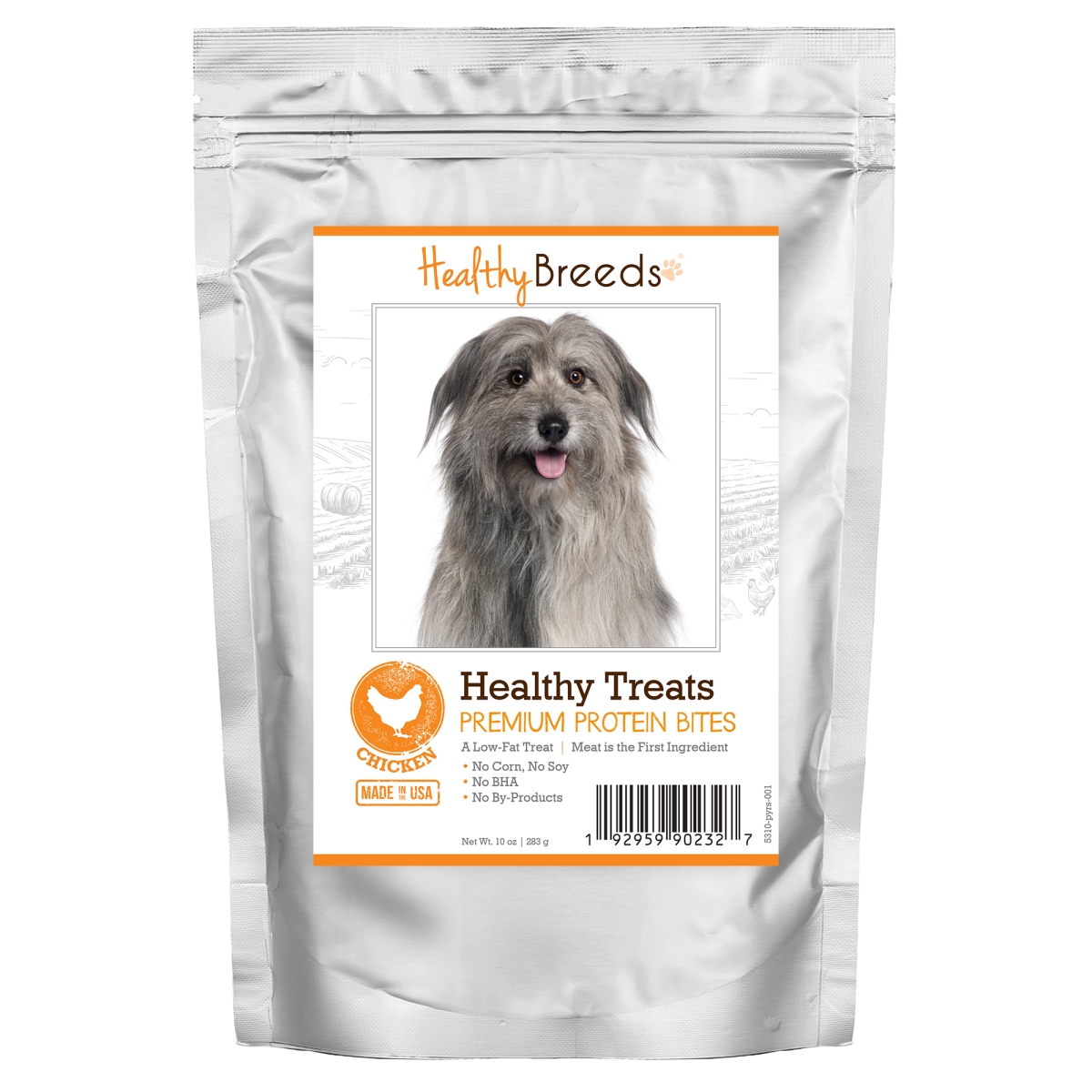 Picture of Healthy Breeds 192959902327 Pyrenean Shepherd Healthy Treats Premium Protein Bites Chicken Dog Treats&#44; 10 oz