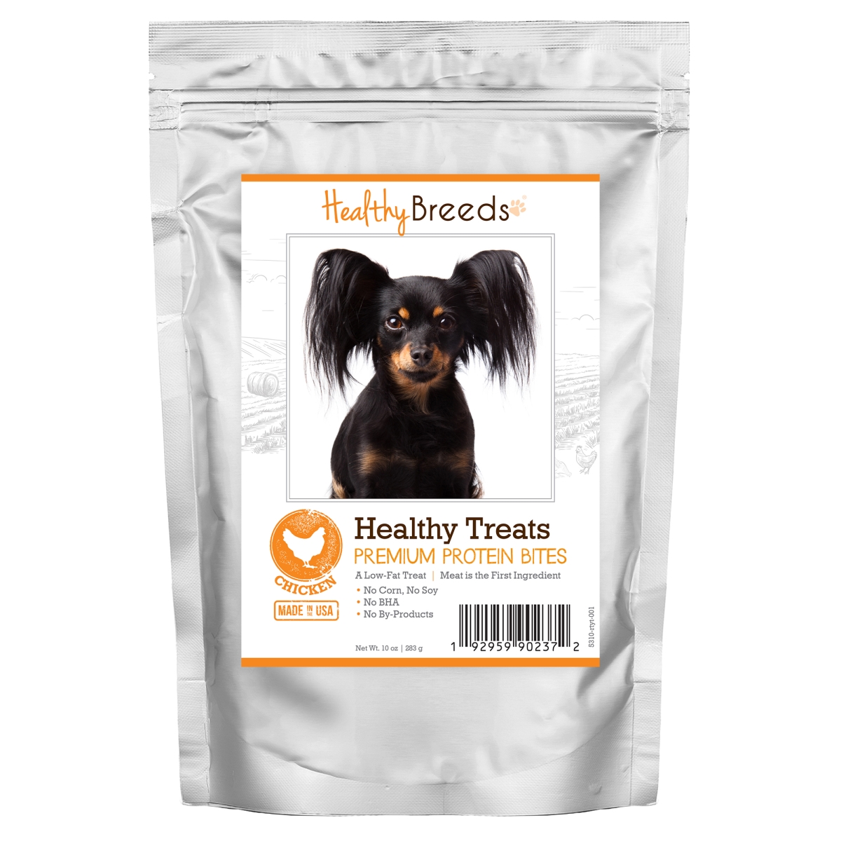 Picture of Healthy Breeds 192959902372 Russian Toy Terrier Healthy Treats Premium Protein Bites Chicken Dog Treats&#44; 10 oz