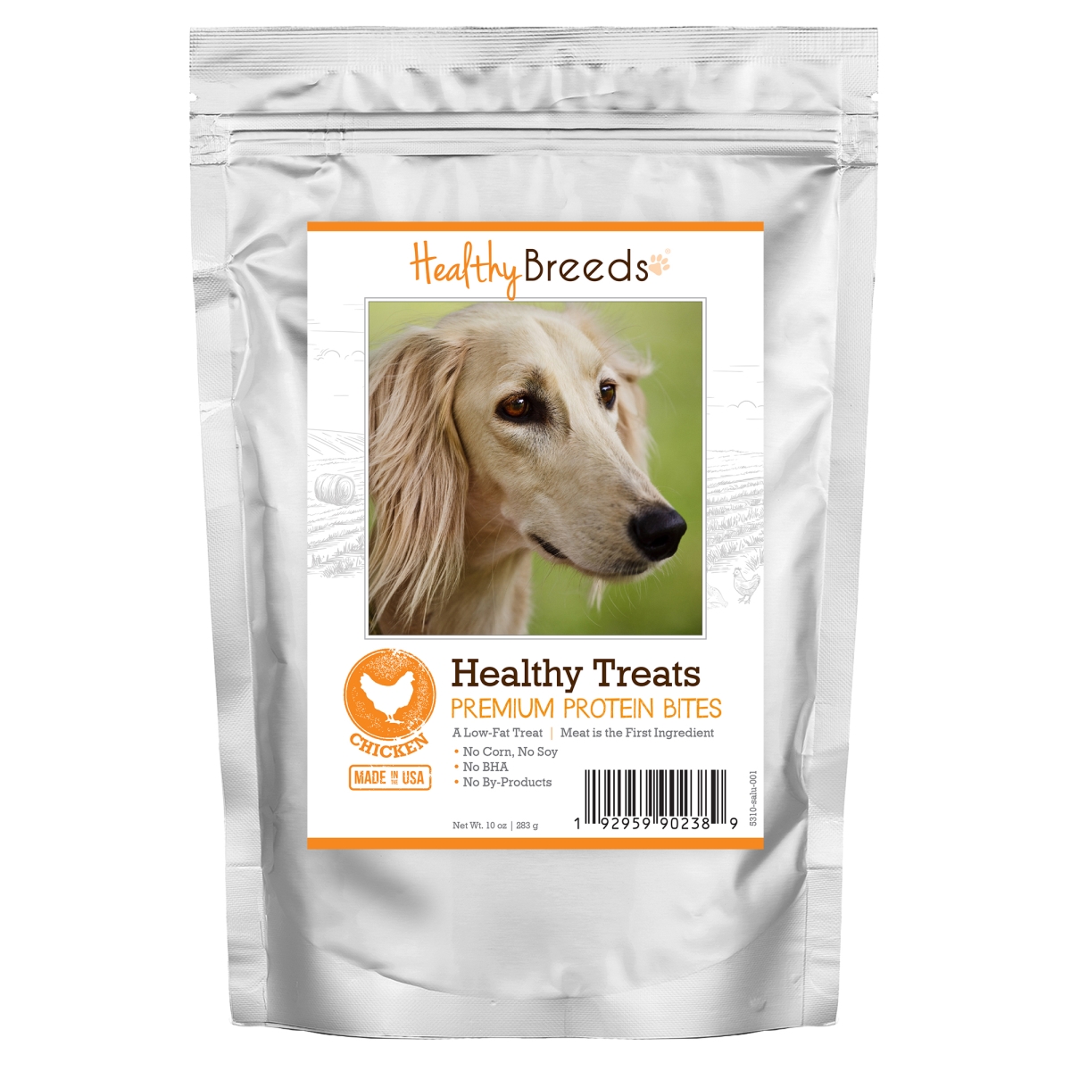 Picture of Healthy Breeds 192959902389 Saluki Healthy Treats Premium Protein Bites Chicken Dog Treats&#44; 10 oz