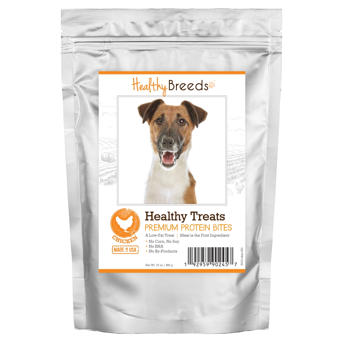 Picture of Healthy Breeds 192959902457 Smooth Fox Terrier Healthy Treats Premium Protein Bites Chicken Dog Treats&#44; 10 oz