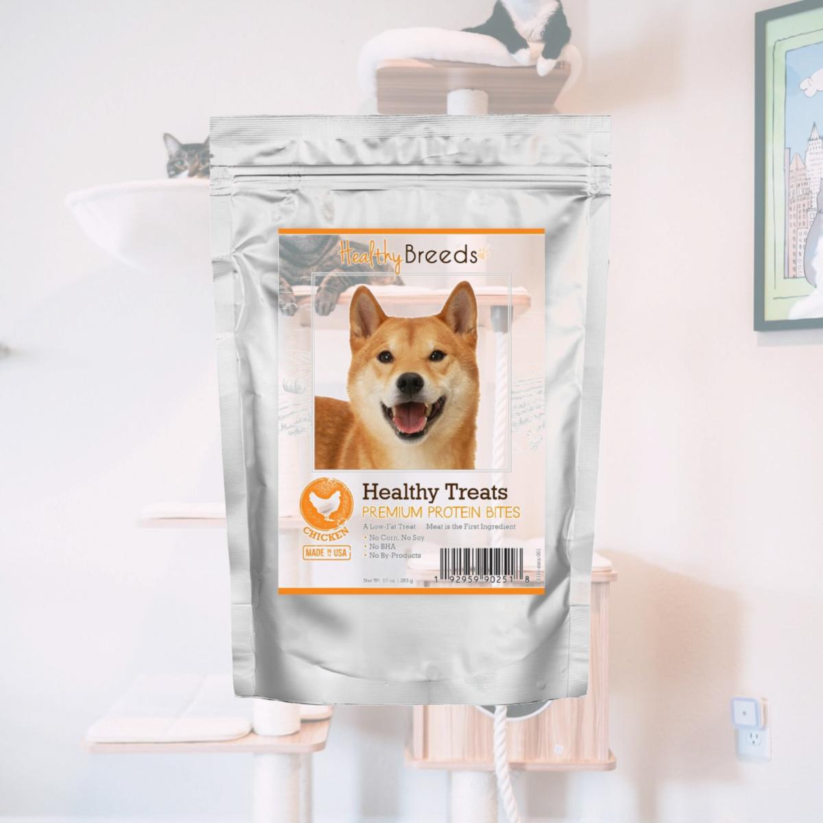 Picture of Healthy Breeds 192959902518 Shiba Inu Healthy Treats Premium Protein Bites Chicken Dog Treats&#44; 10 oz